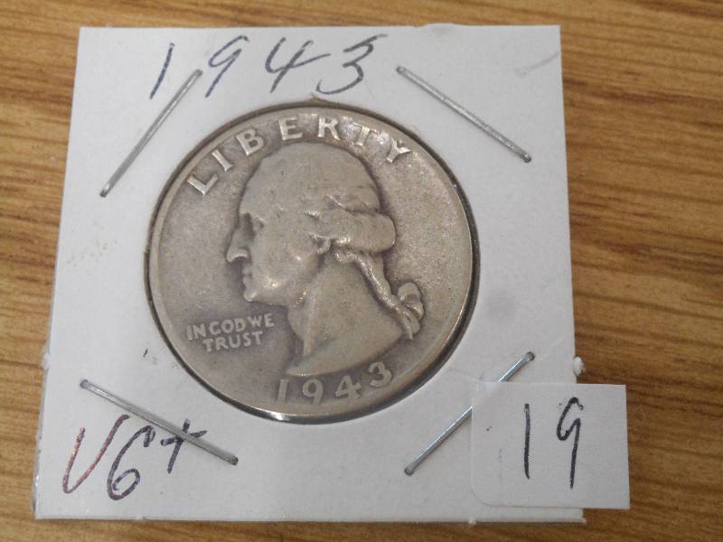 1943 Quarter, VGF, All Clear Deta...