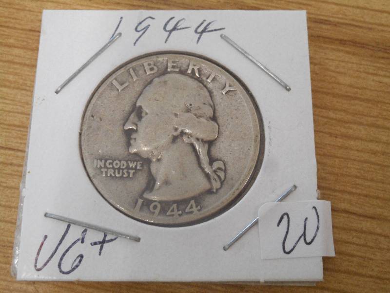 1944 Quarter, VG...