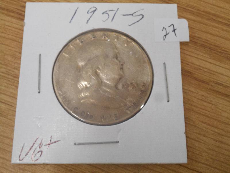 Silver Franklin Half Dollar, VG...