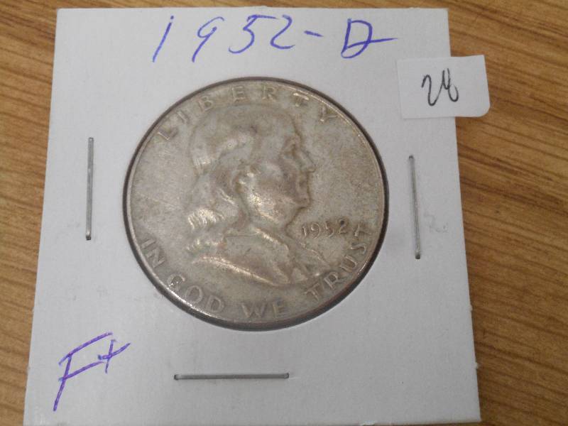 1952-D Franklin Half Dollar, F...