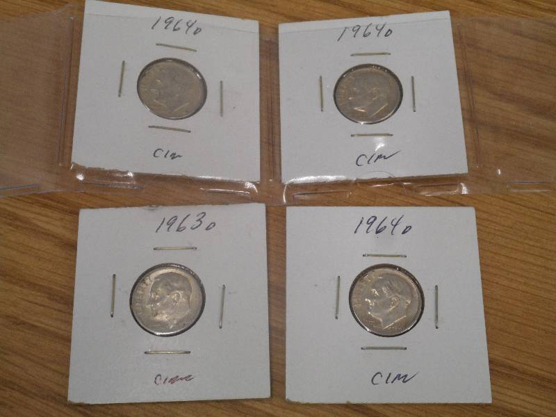 Group Of (4) Silver Roosevelt Dimes...
