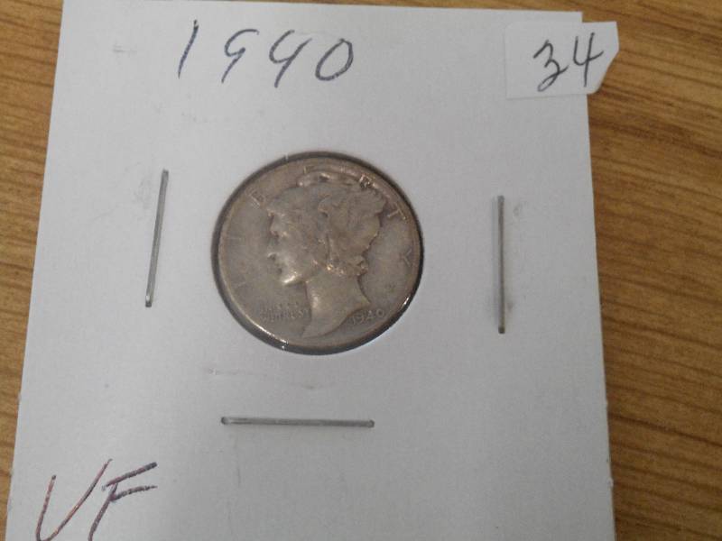 1940 Mercury Dime, VF...