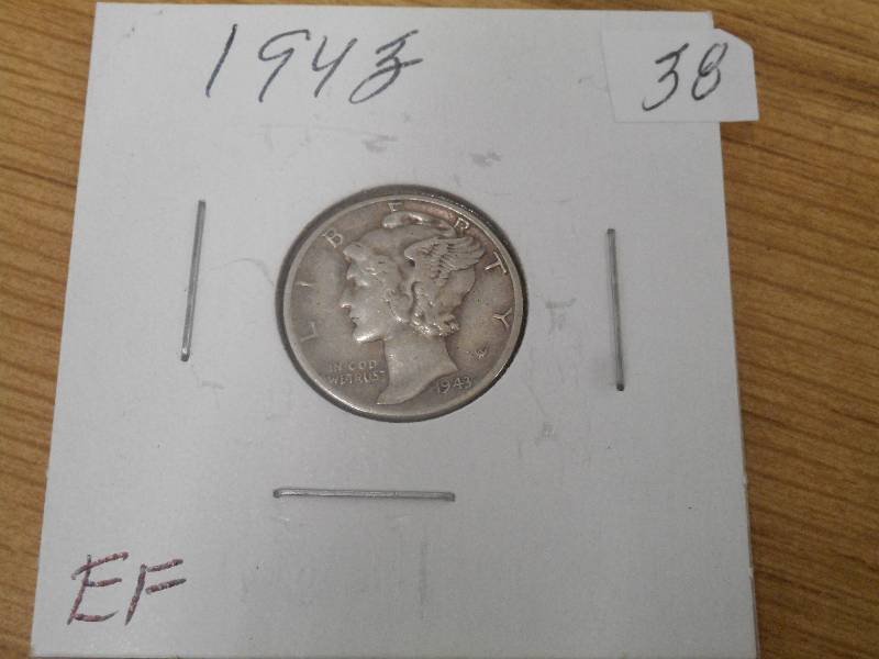 1943 Mercury Dime, EF...