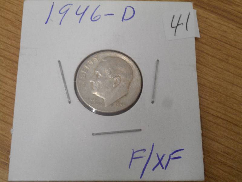 1946-D Roosevelt Dime, FEF...