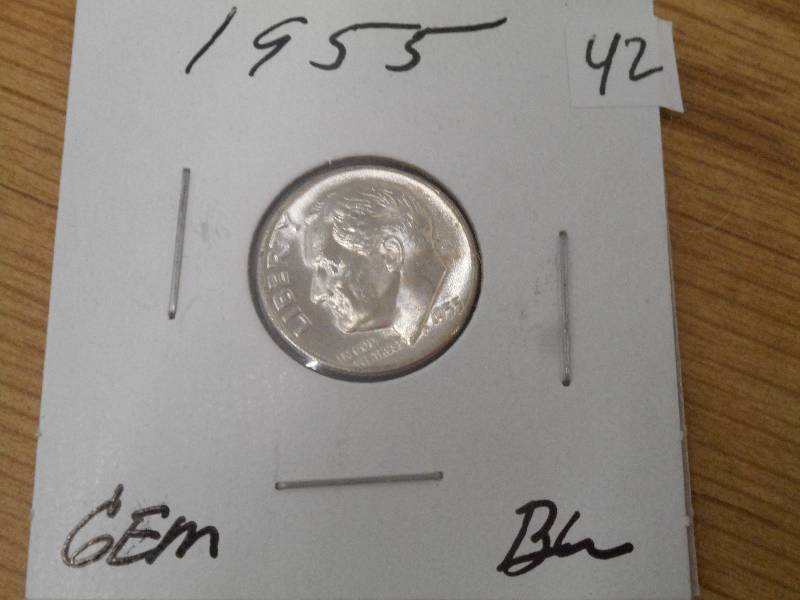 1955 Gem BU Roosevelt Dime ...