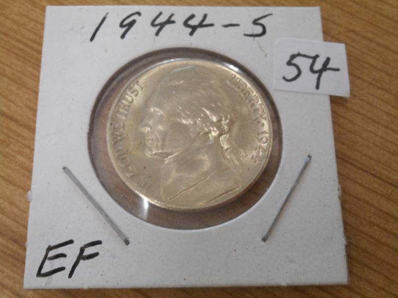 1944-S War Nickel, EF...