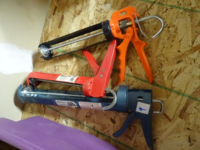 lot 9 image: 3 caulking guns