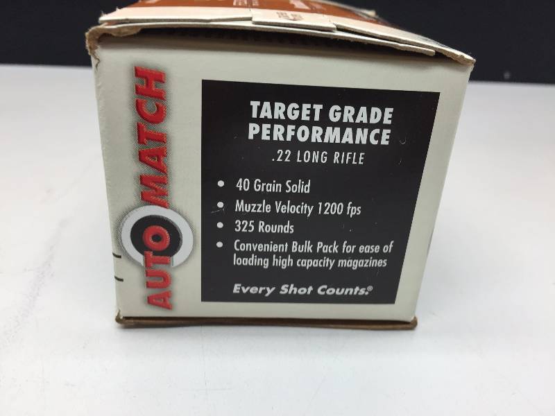 FEDERAL AMMUNITION .22 LR SHELLS 325 ROUNDS