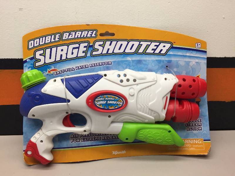 DOUBLE BARREL SURGE SHOOTERS WATER GUN, SUMMER ESCAPES POOL VACUUM