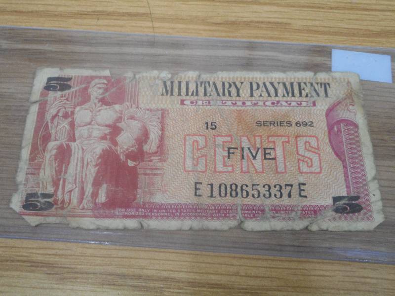 Military Payment Certificate, Five ...