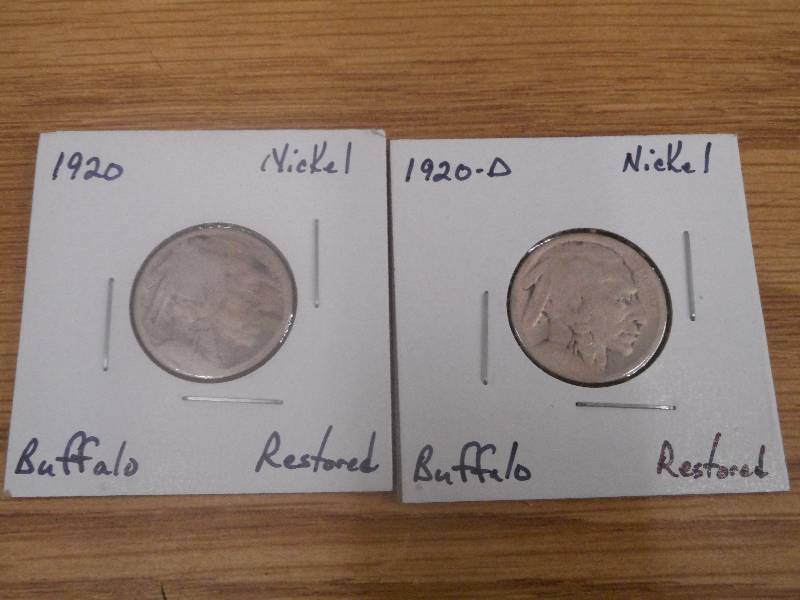 1920 P & 1920 D - Buffalo Head Nick...