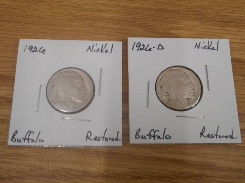 1926 P & 1926 D - Buffalo Head Nick...