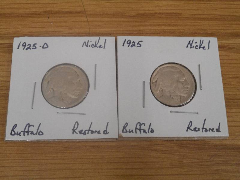 1925 P & 1925 D - Buffalo Head Nick...