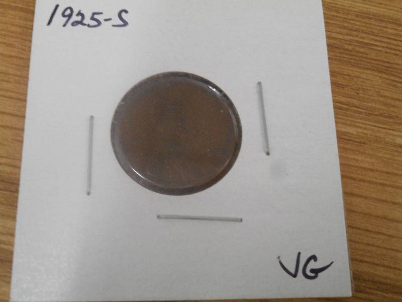 1925 S - Lincoln Wheat Cent - VG Gr...