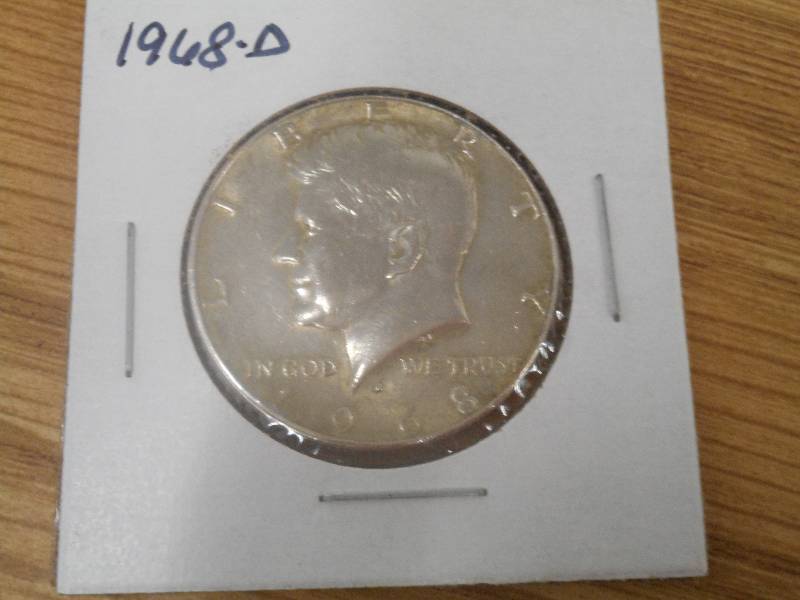 1968 D - Kennedy Silver Clad Half D...