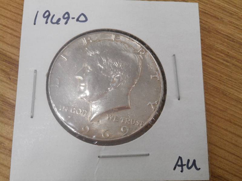 1969 D - Kennedy Silver Clad Half D...