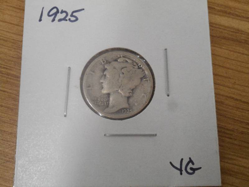 1925 P - Mercury Head Silver Dime -...