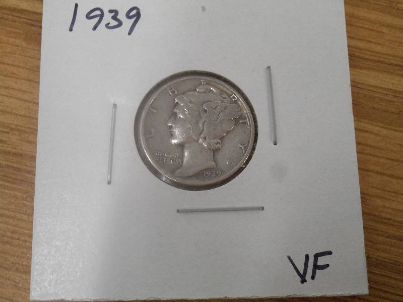 1939 P - Mercury Head Silver Dime -...