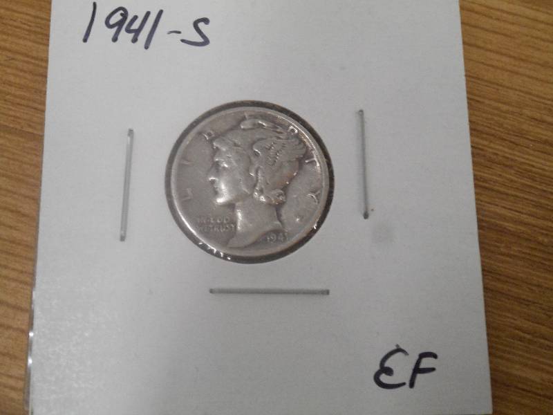 1941 S - Mercury Head Silver Dime -...