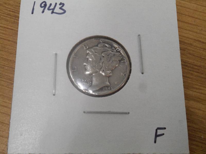 1943 P - Mercury Head Silver Dime -...