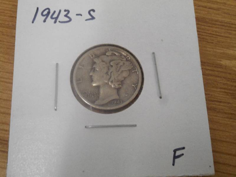 1943 S - Mercury Head Silver Dime -...