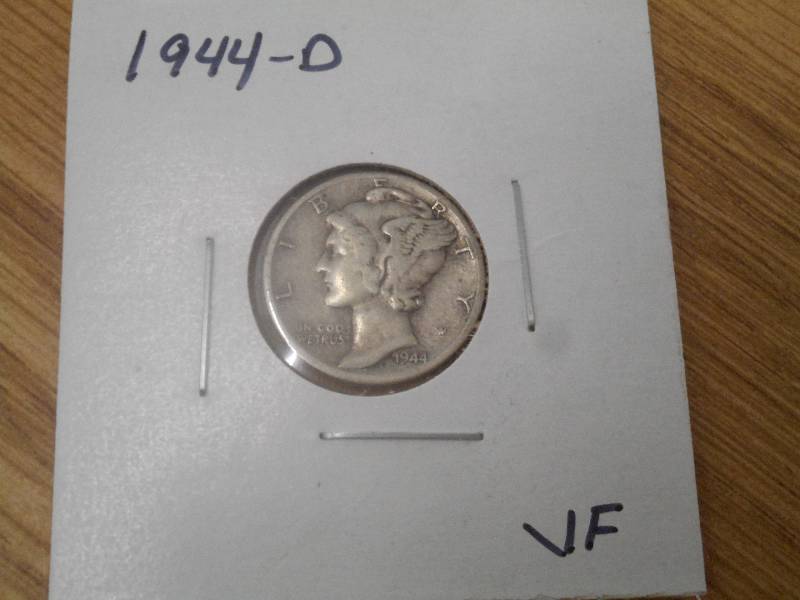 1944 D - Mercury Head Silver Dime -...