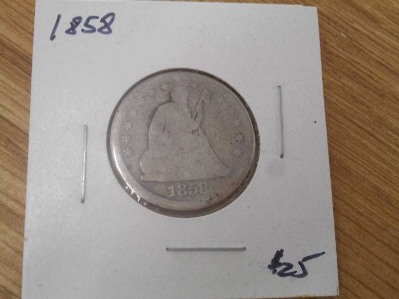 1858, Var. 1 - Seated Liberty Silve...
