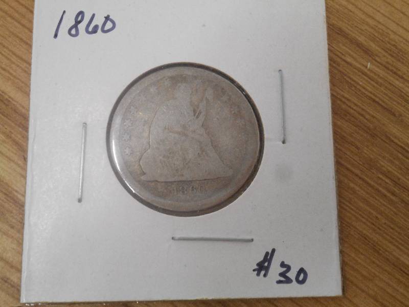 1860, Var. 1 - Seated Liberty Silve...