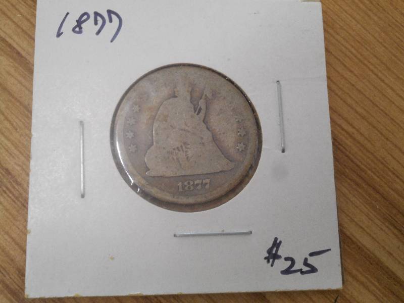 1877, Var. 4 - Seated Liberty Silve...
