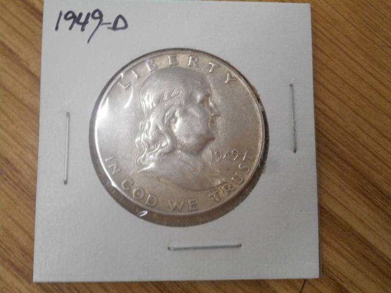 1949 D  - Franklin Silver Half Doll...