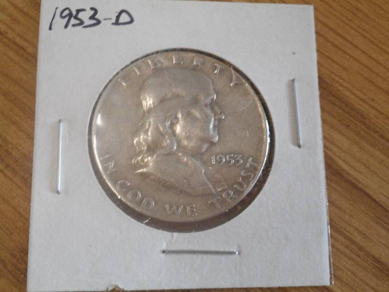 1953 D  - Franklin Silver Half Doll...