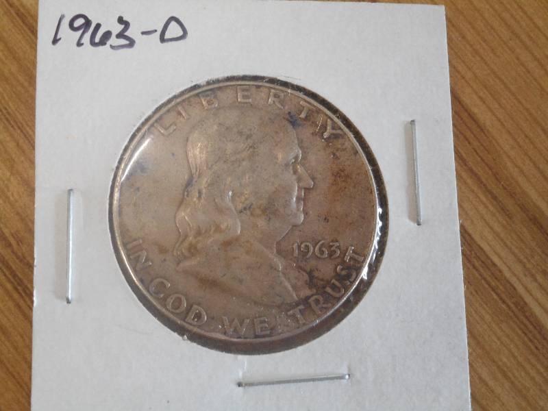 1963 D  - Franklin Silver Half Doll...