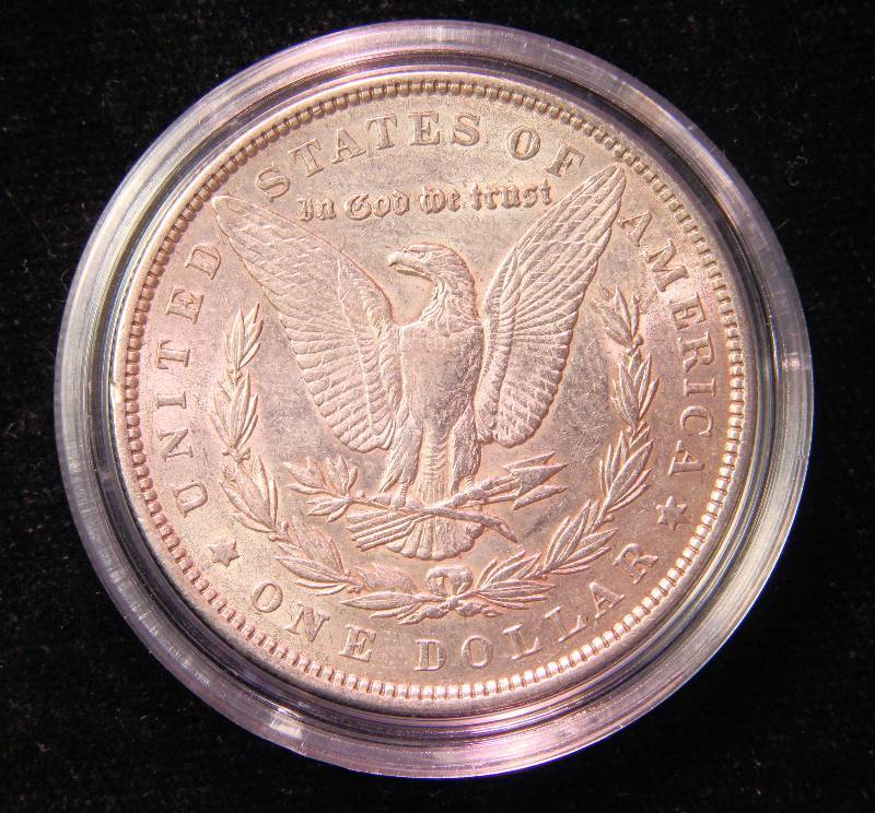 1889 MORGAN SILVER DOLLAR AU IN AIRTITE HOLDER