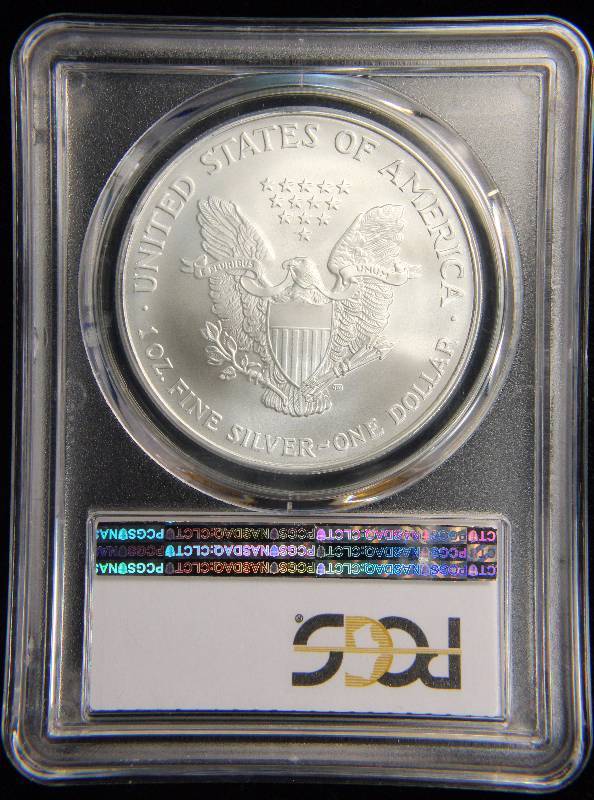 2007 AMERICAN SILVER EAGLE 1 TROY OZ. .999 FINE SILVER MS69 PCGS