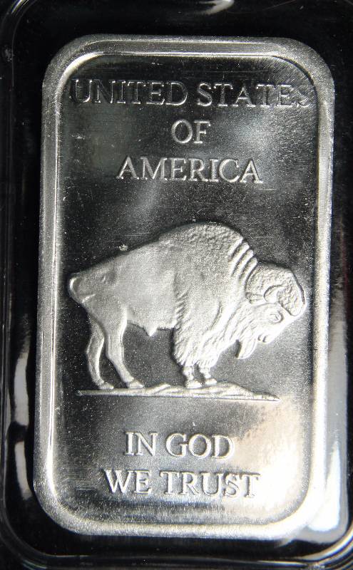 1 TROY OZ. .999 FINE SILVER BAR INDIAN BUFFALO SEALED