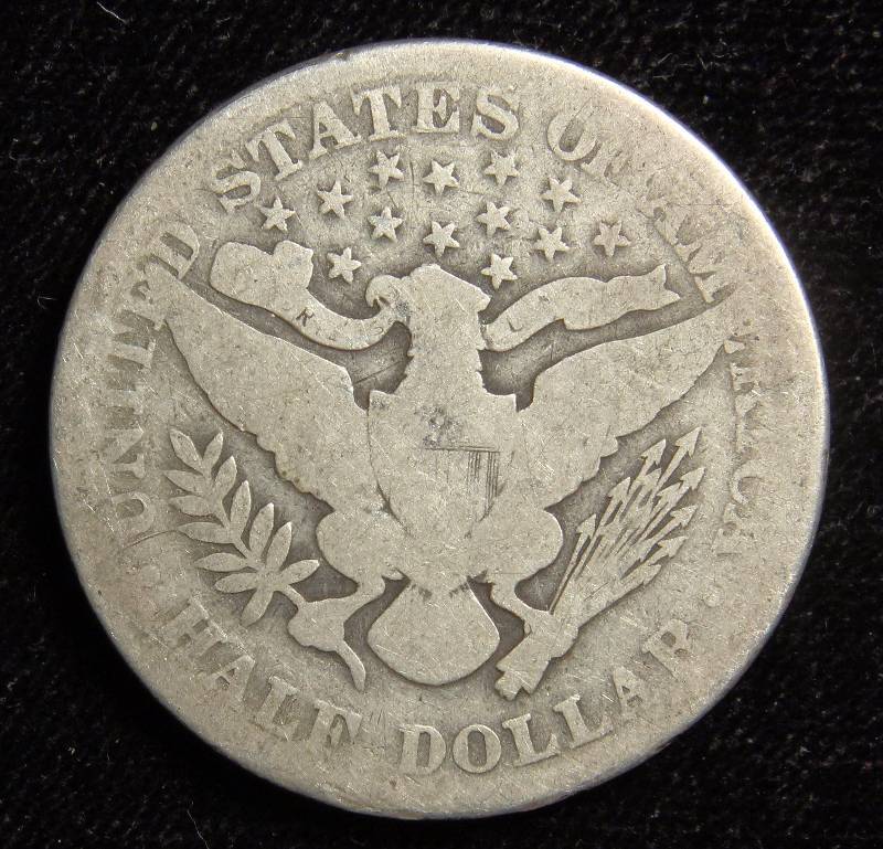 1901 BARBER SILVER HALF DOLLAR GOOD