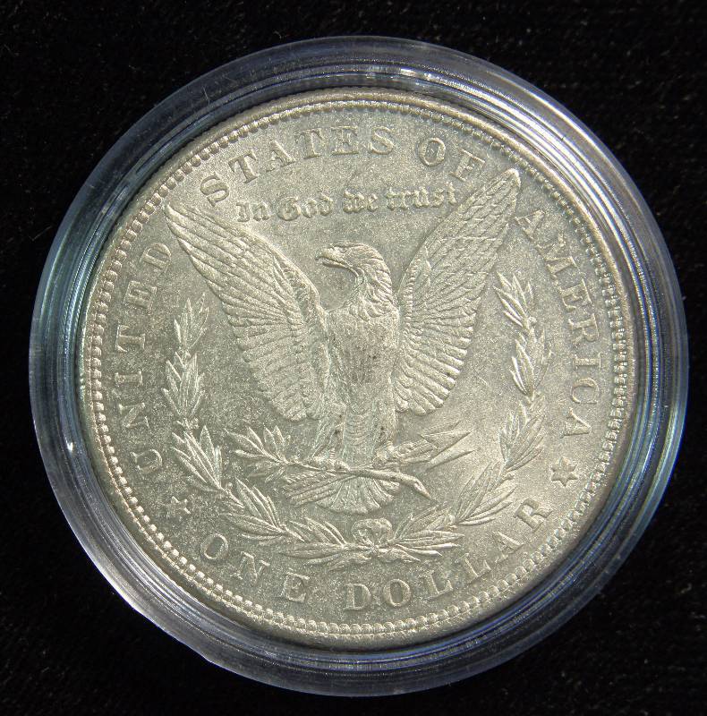 1885 MORGAN SILVER DOLLAR UNC IN AIRTITE HOLDER