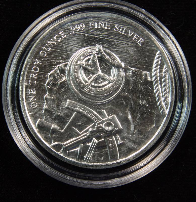 1 TROY OZ. .999 FINE SILVER PROSPECTOR IN AIRTITE HOLDER