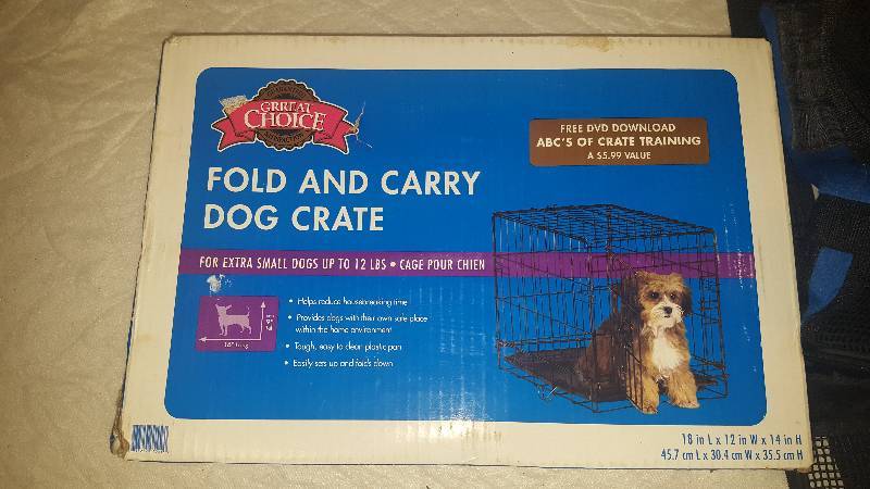 lot 34 image: Travel Pet Carrier and Home Pet Crate