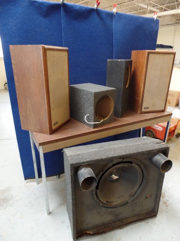 lot 141 image: Misc. Subwoofer Boxes and Speakers