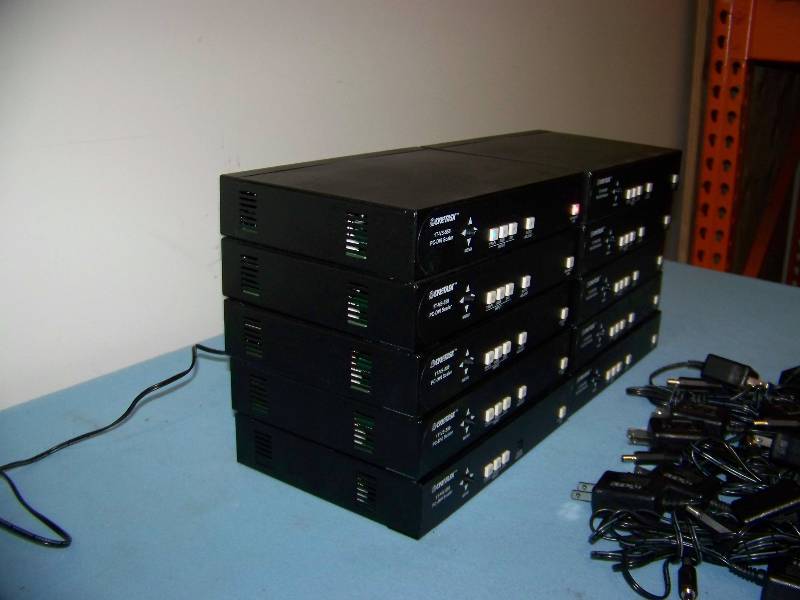 lot 60 image: (10) TV One, PCHD to DVI Component Video Converters  Scalers