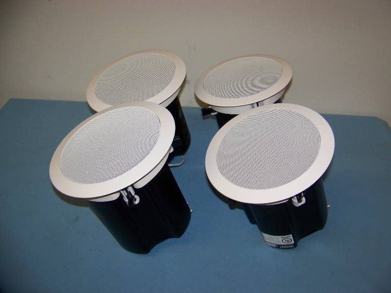 lot 42 image: (4) Tannoy, 4, In-Ceiling  Ceiling Loudspeakers  Speakers with Ceiling Brackets