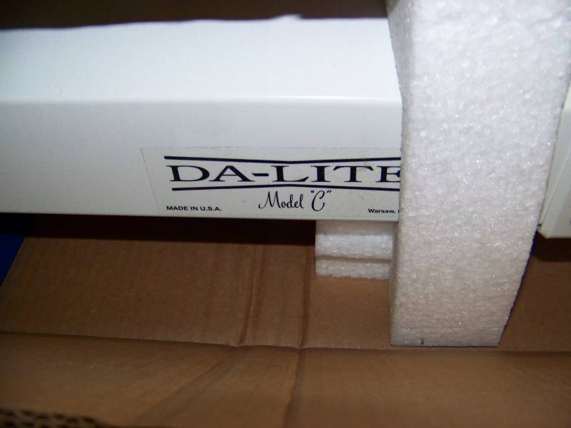 lot 26 image: Da-Lite, CeilingWall Mount, Pull Down (Manual) Projection  Movie Screen - BRAND NEW