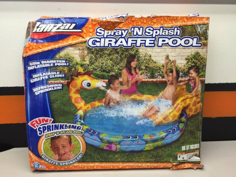BANZAIN SPRAY AND SPLASH GIRAFFE POOL WUBBLE BUBBLE BALL