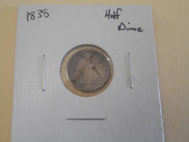1838 - Silver Half Dime...