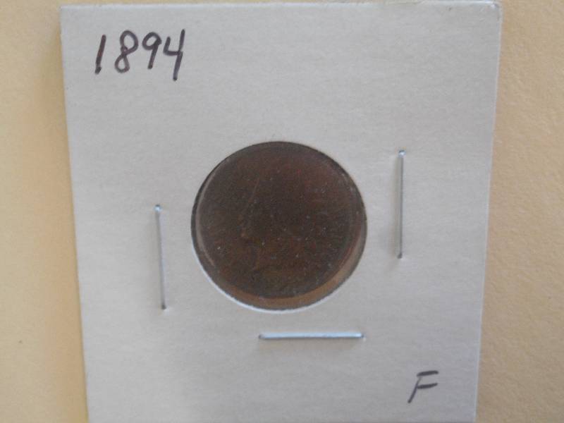 1894 - Indian Head Cent - Fine Grad...