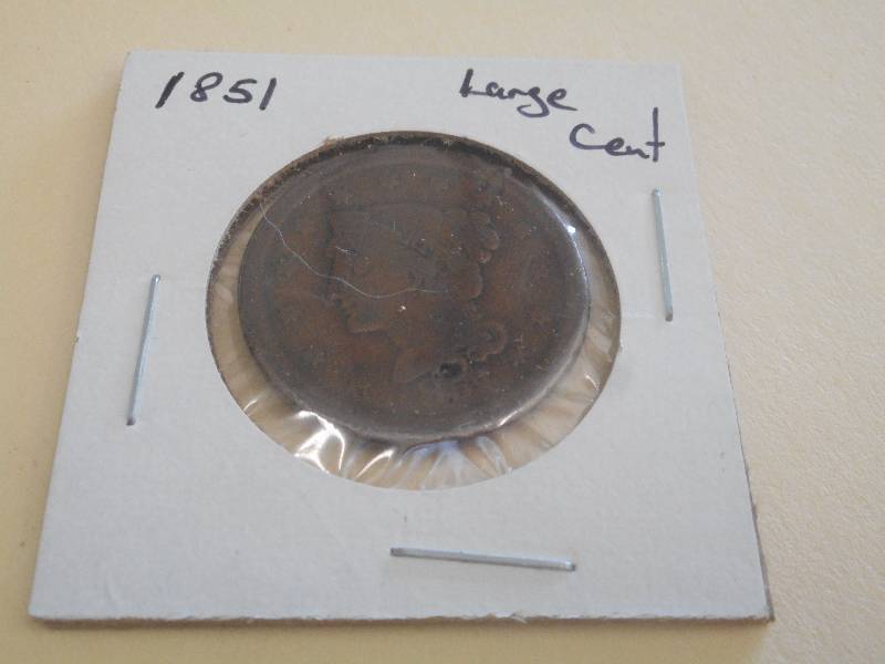 1851 - Large Cent - Partial Liberty...