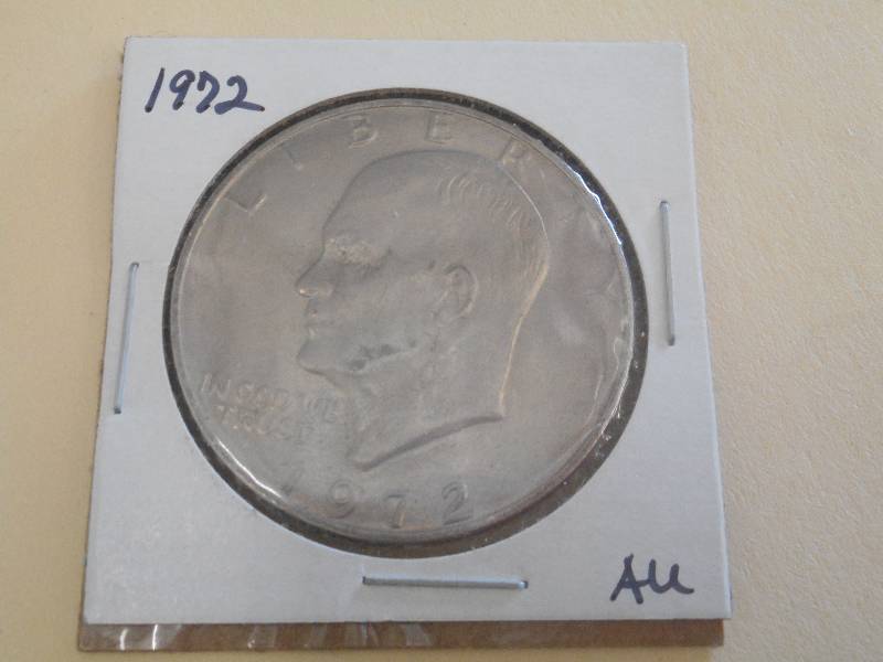 1972 - Eisenhower Dollar - AU Grade...