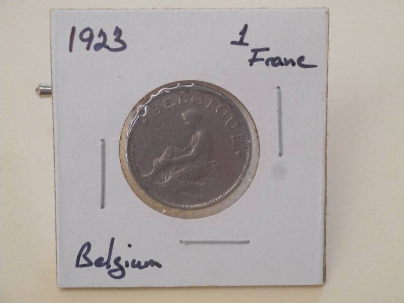 1923 - Belgium - 1 Franc - EF Detai...