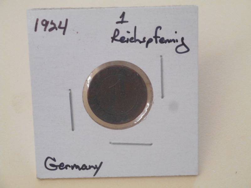 1924 - Germany - 1 Reichspfennig - ...